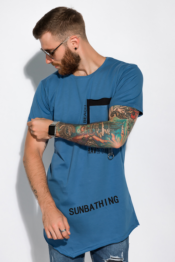 

Футболка с ассиметричным кроем Time of Style 155P5005 XL Синий