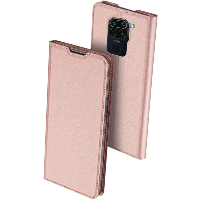 

Чехол-книжка Dux Ducis с карманом для визиток для Xiaomi Redmi Note 9 Rose Gold