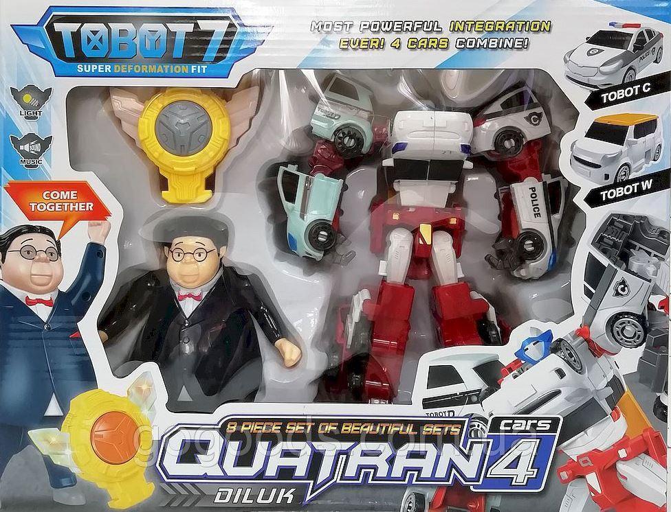 

Игровой набор робот трансформер Тобот QUATRAN С ГЕРОЯМИ GIGA (SD Q1907)