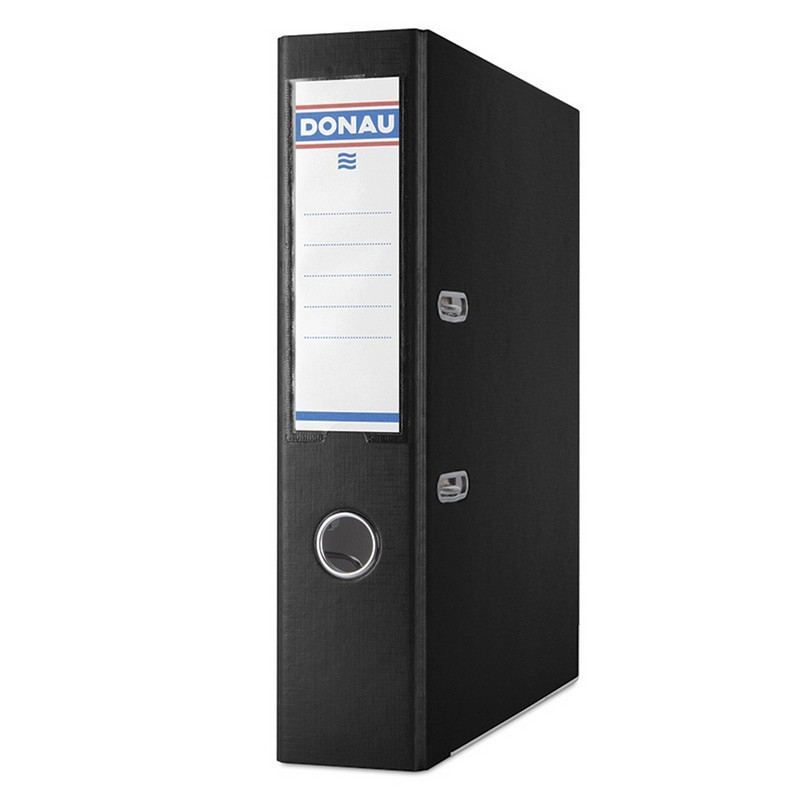 

Регистратор 7 см Donau PP А4 двухсторонняя черный PREMIUM (3975001PL-01)