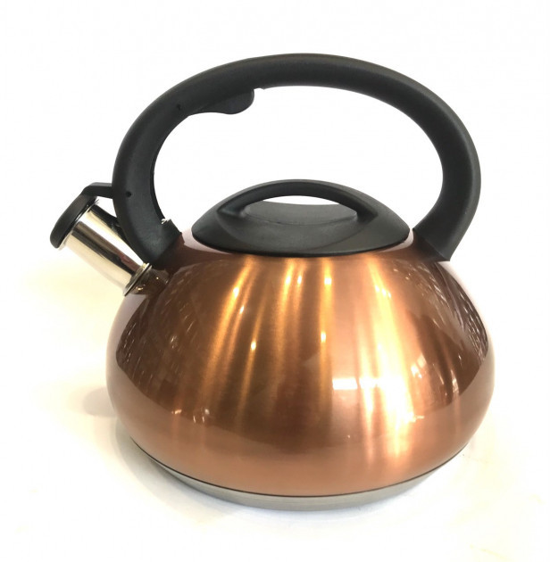 

Чайник из нержавеющей стали со свистком Benson BN-713 3 л Gold