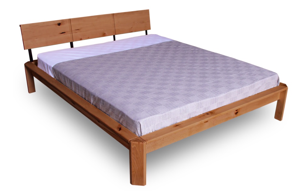 

Кровать двуспальная из массива дерева бук 160х200 без матраса Loft Карамель Woodman