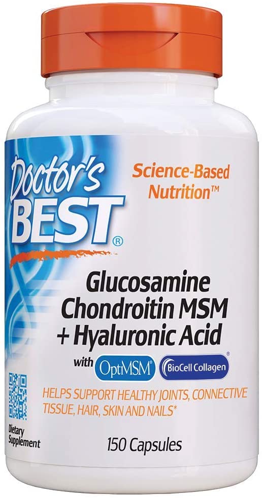 

Хондропротектор Doctor's Best Glucosamine Chondroitin MSM+ Hyaluronic Acid 150 капсул (4384302751)