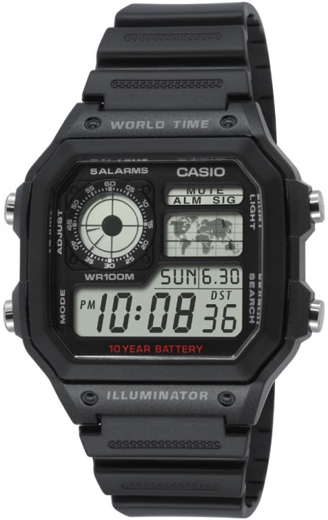 

Мужские наручные часы Casio AE-1200WH-1AVEF