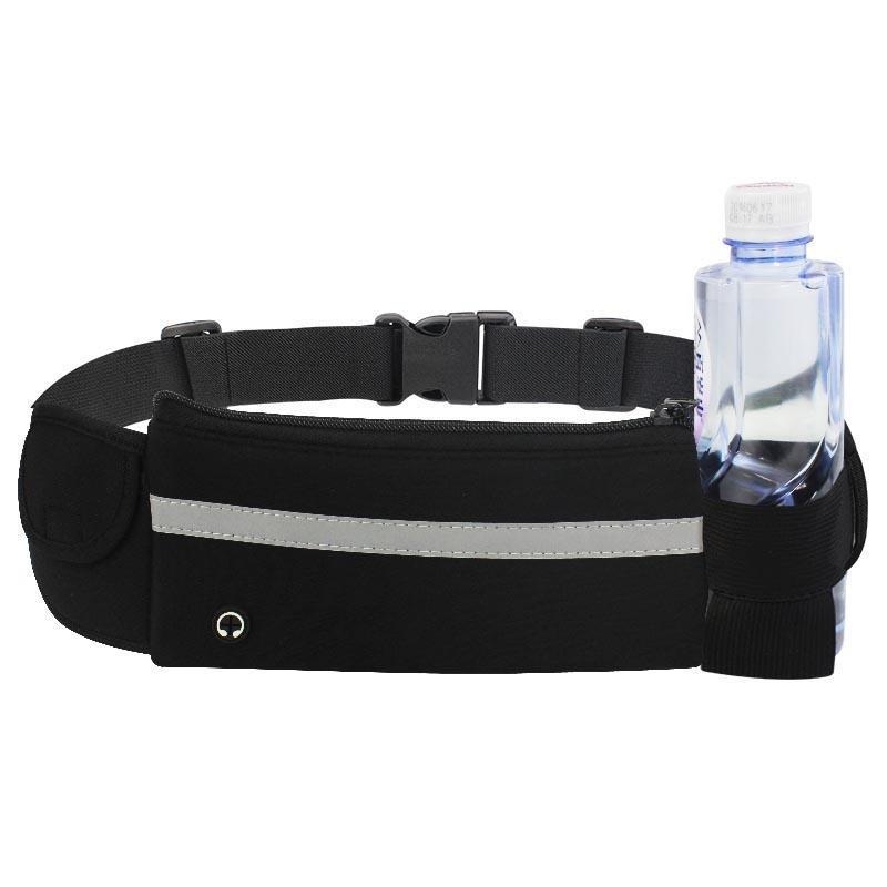 

Сумка для бега на пояс RunBag с карманом на бутылку Black (HbP0506201)