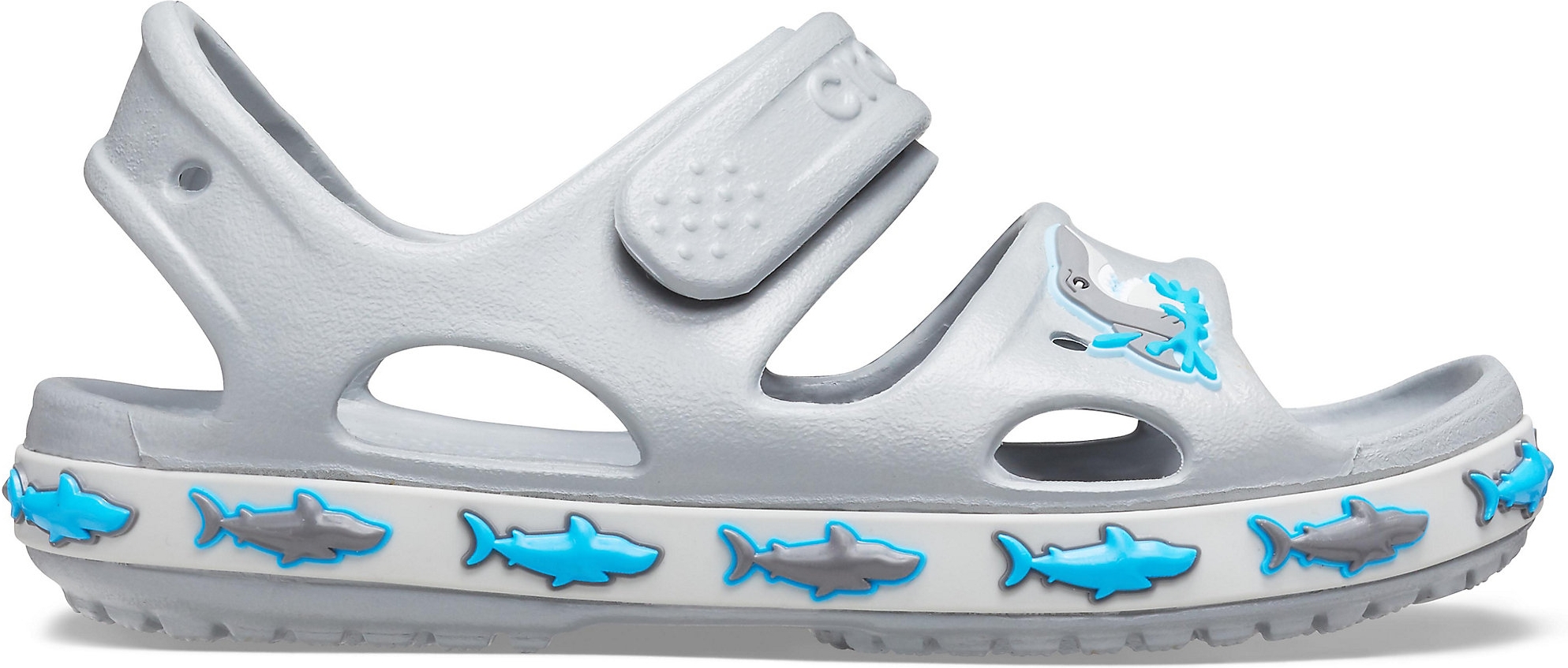 

Сандалии Crocs Kids Fl Shark Band Sandal B 206365-007-C10 27-28 16.6 см Light Grey