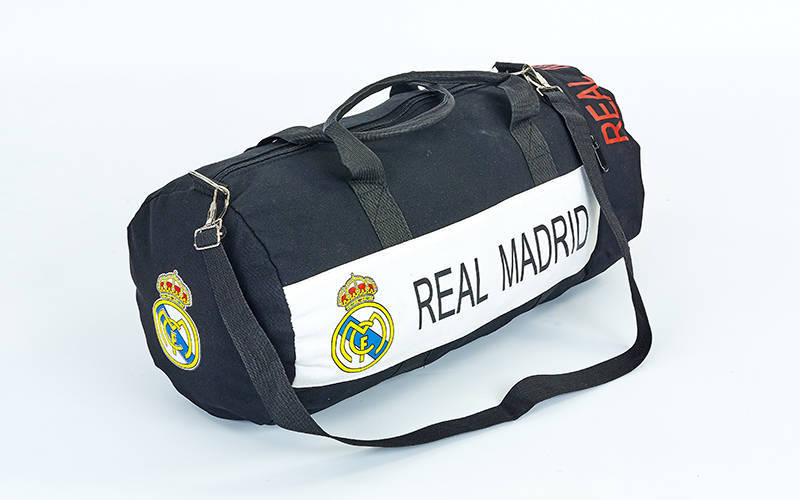 

Сумка для тренировок с символикой футбольного клуба REAL MADRID GA-5633-4 (р-р 53х25см,черный-белый) /2
