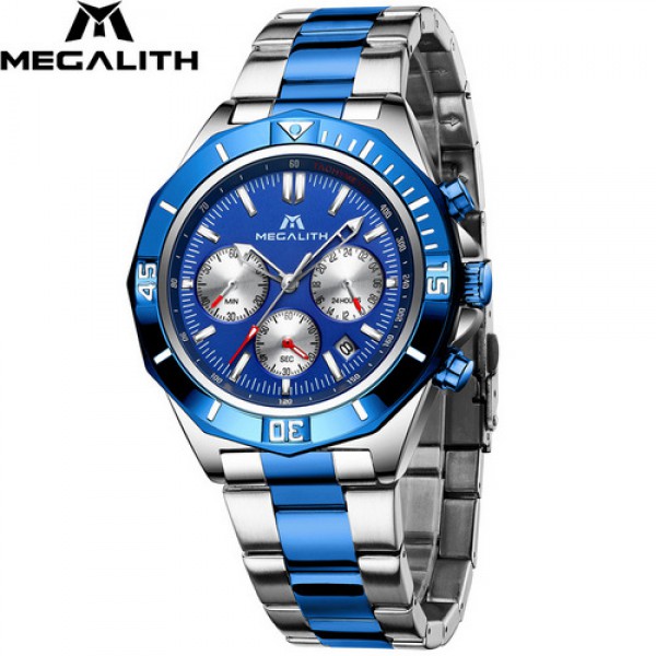 

Часы Megalith 8206M Silver-Blue