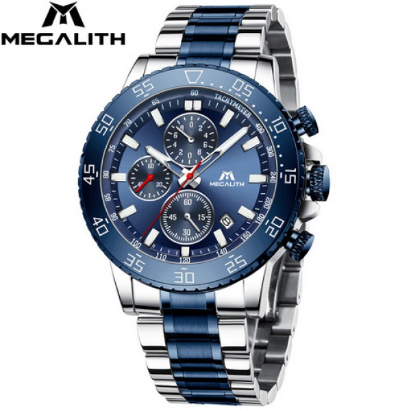 

Часы Megalith 8087M Silver-Blue
