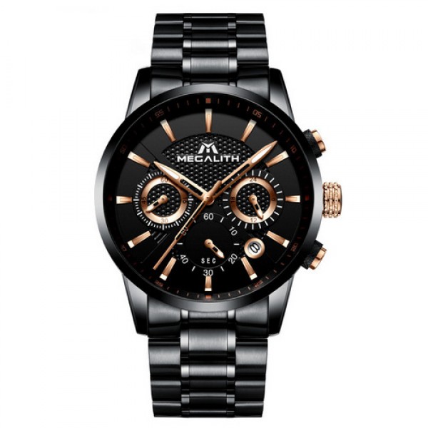 

Часы Megalith 8007M Black-Cuprum
