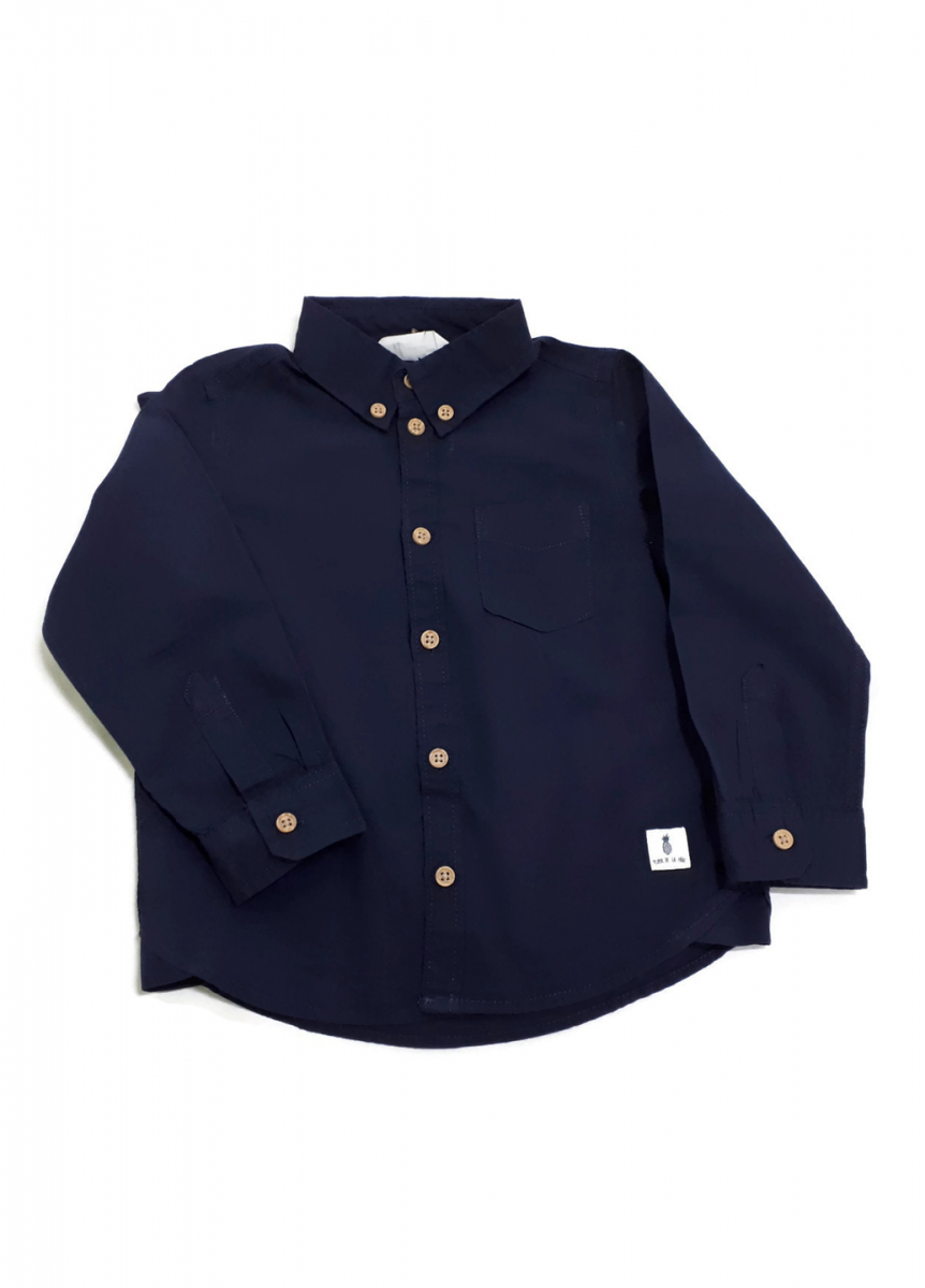 

Рубашка для мальчика H&M 0620957 92 СМ Темно-синий 60165