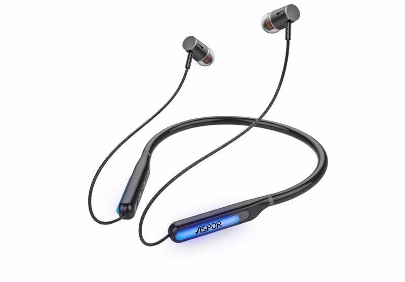 

Bluetooth наушники Aspor A648S LED Black