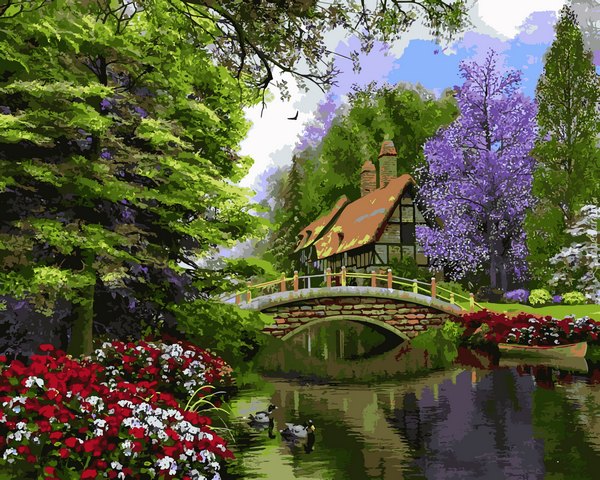 

Картина по номерам Babylon Тихий уголок 40*50 см (в коробке) арт.VP1158