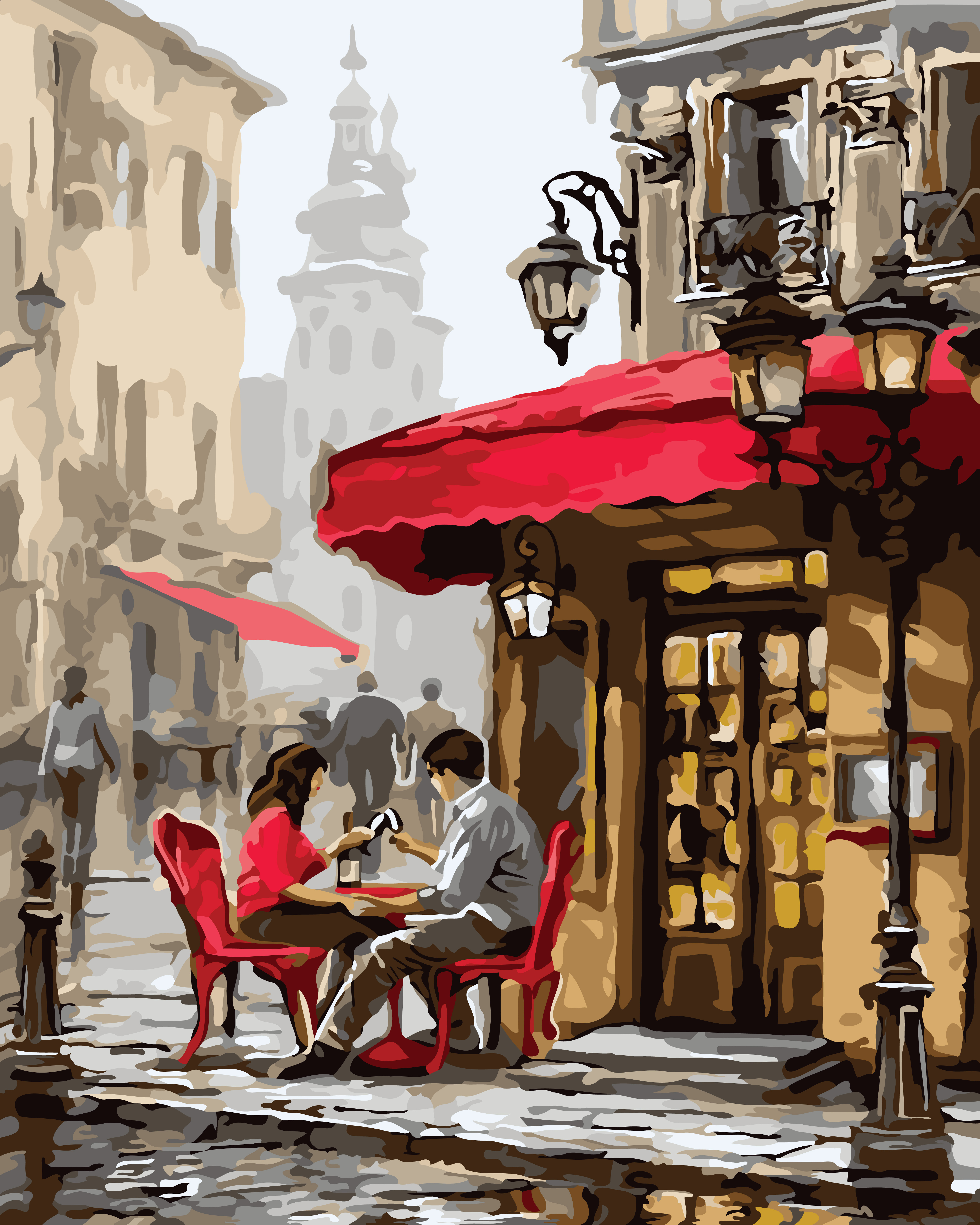 Картины Ричард Макнейл свидание в кафе
