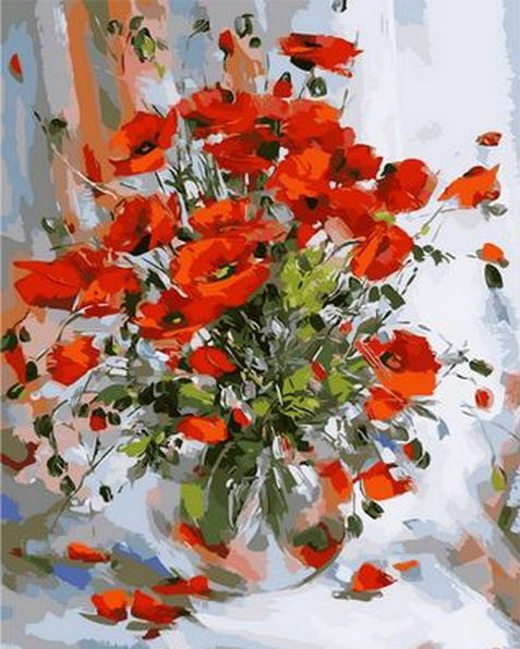 

Картина по номерам Mariposa Нежные маки 40*50 см (в коробке) арт.MR-Q1210