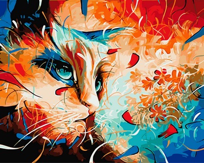 

Картина по номерам Babylon Кот Винсент 40*50 см (в коробке) арт.VP604