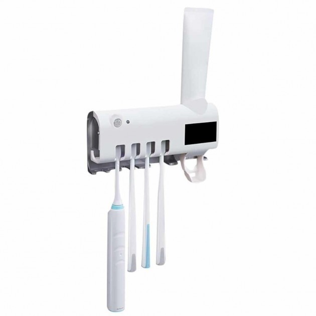 

Держатель стерилизатор с дозатором для зубных щёток автоматический Toothbrush sterilizer