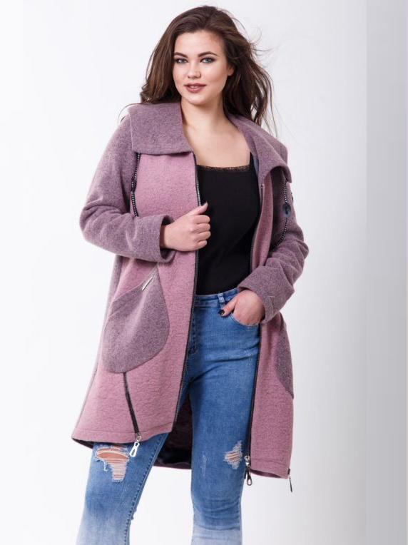 

Пальто Alvita 2-493L  Розовый лед, Пальто Alvita 2-493L 42 Розовый лед