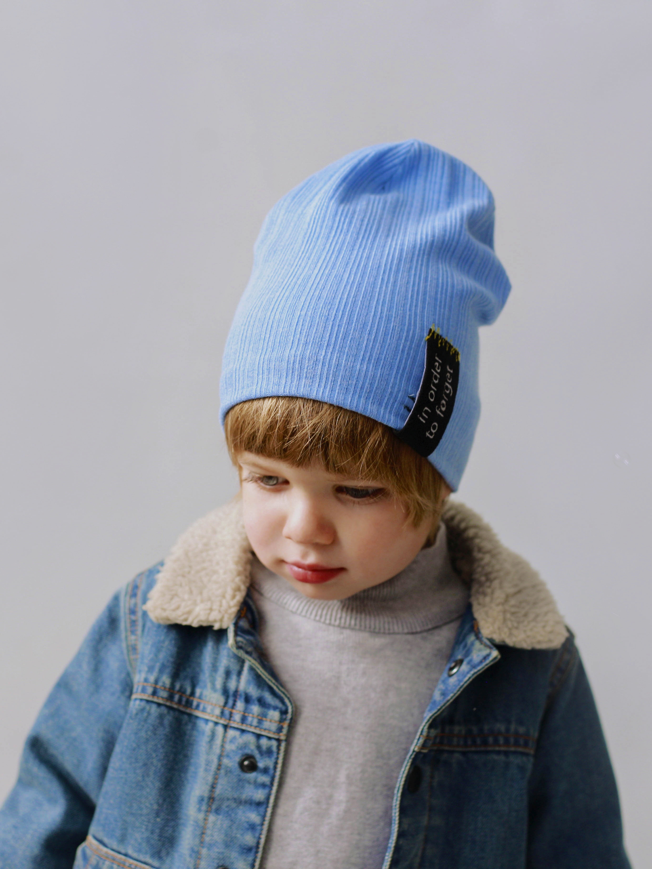 Акція на Дитяча демісезонна шапка-біні для хлопчика Dembohouse Крістоф 22.02.009 46 Блакитна від Rozetka