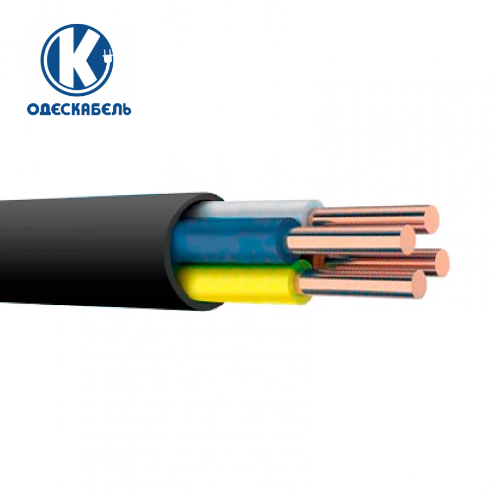 Кабель силовий мідний ВВГнг-LS 4*6 (ож) 0,66кВ Одескабель (негорючий ...