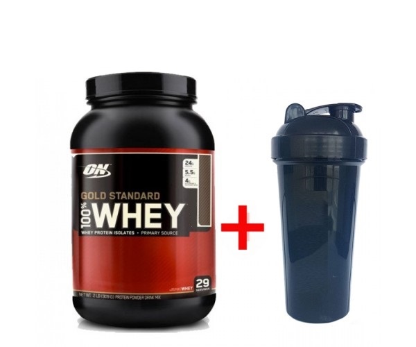 

Комплект Optimum Nutrition 100% Whey Gold Standard 907 г Клубника + Шейкер (114181)