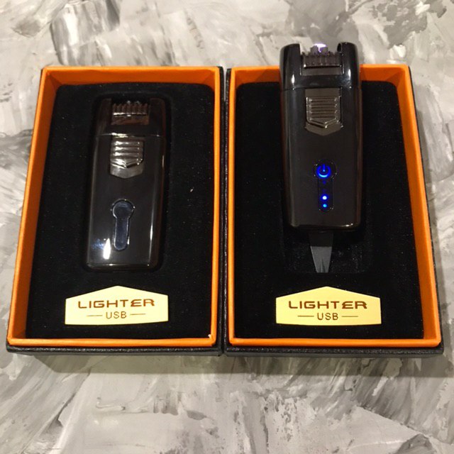 

Зажигалка Usb 2-Ой Импульс 41352 Черная + Уровень Заряда
