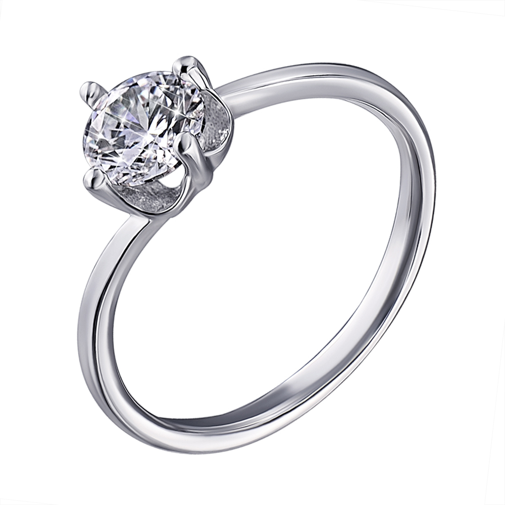 

Серебряное кольцо с фианитом 000139903 16 размера