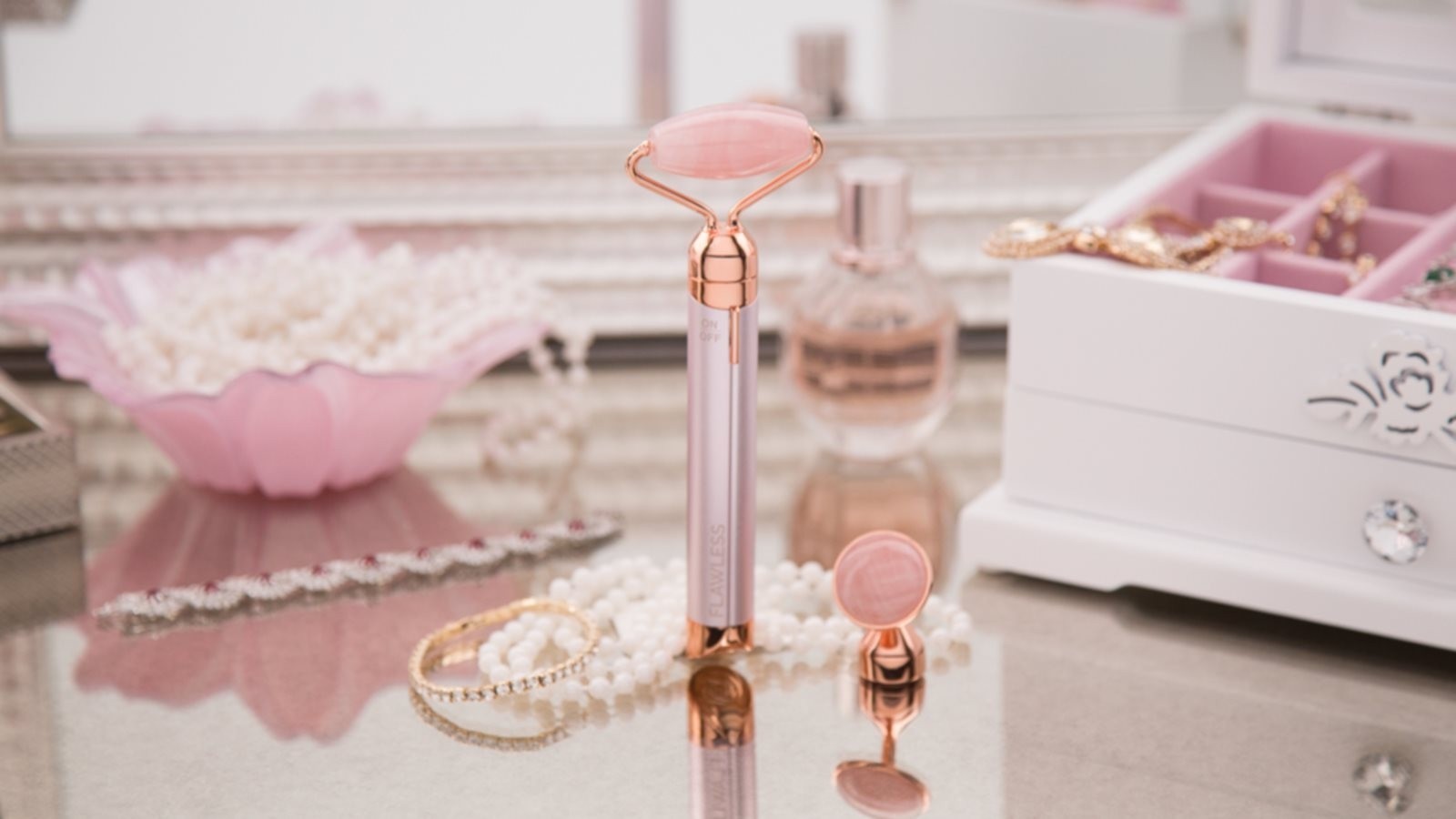 Электрический ролик - массажер для лица Flawless micro vibrating, цвет ...