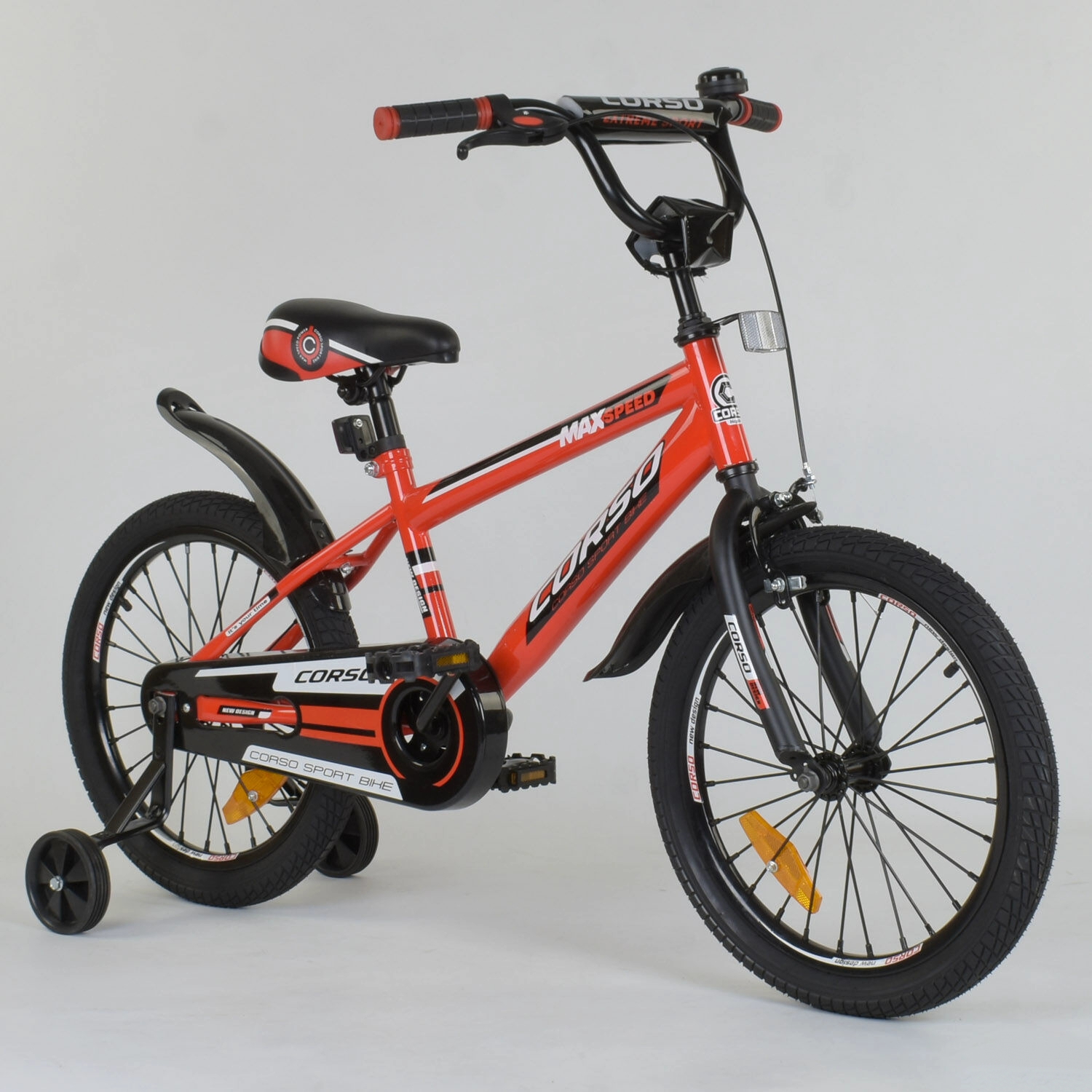 

Велосипед детский двухколесный 18" дюймов Corso ST-2077 Красный