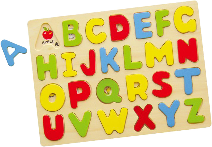 

Деревянный пазл Viga Toys Алфавит (58543) (6934510585433)