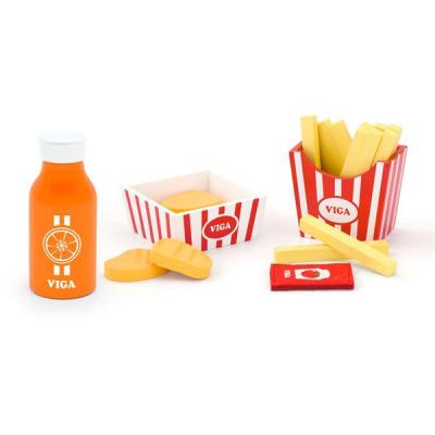 

Игровой набор Viga Toys кулинара Наггетсы, картошка фри и сок (51603)