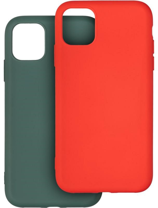 

Набор чехлов Krazi Full Soft для iPhone 11 Pro Green/Red