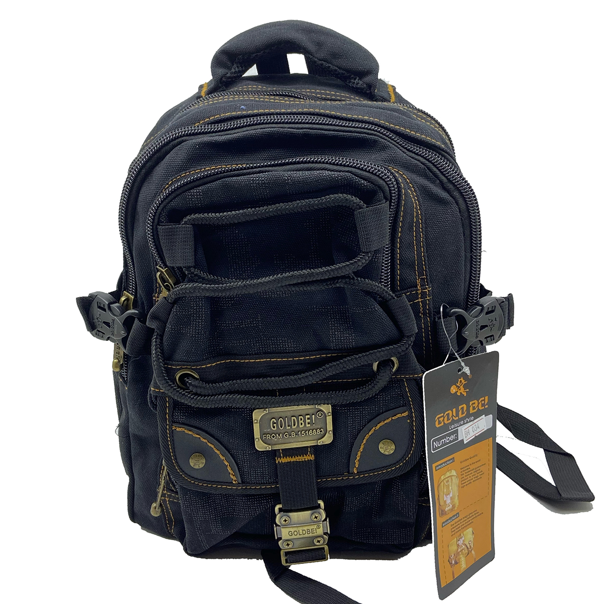 

Джинсовый подростковый рюкзак Gold Be 25 x 36 x 17 см Черный (BH034/1)