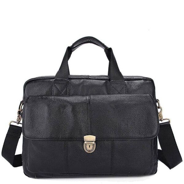 

Мужская кожаная сумка Joynee b10-315 black Черный