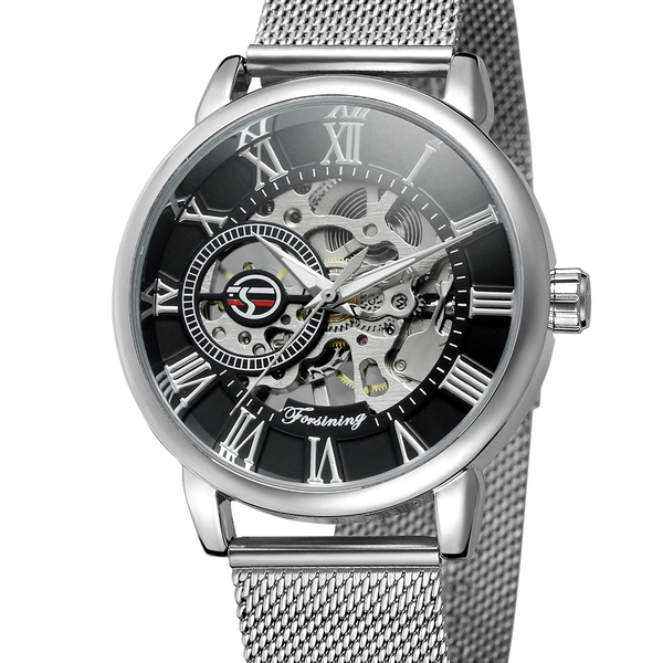 

Чоловічі годинники Forsining Aston Silver