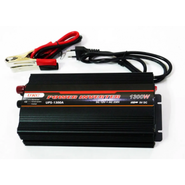 Перетворювач напруги (інвертор) 1300W 12V220V із зарядкою (S00522 ...