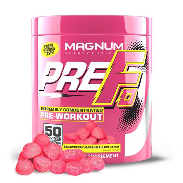 

Энергетический предтринировочный комплекс Magnum Nutraceuticals PreFo 259 г Конфеты Клубничный зефир