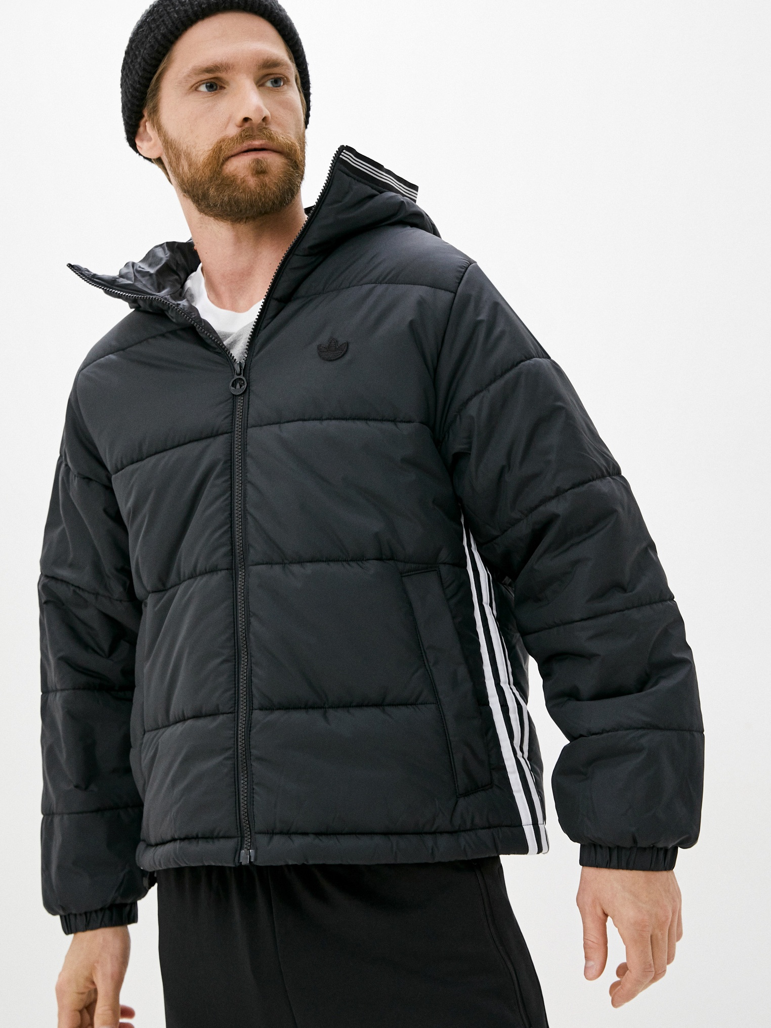 adidas pad hooded puff