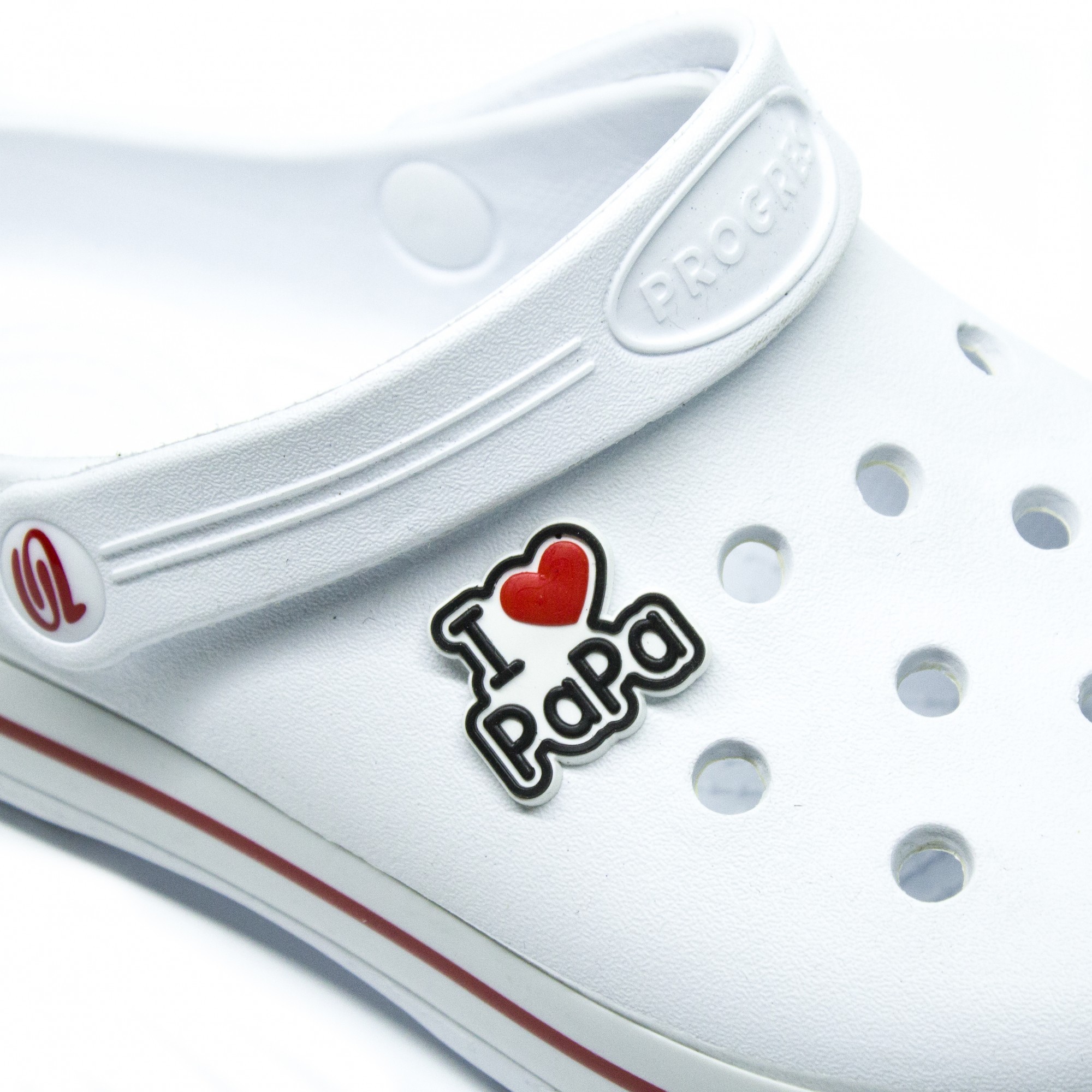 

Джибитсы Pago Jibbitz для кроксов сабо Украшения I love PAPA