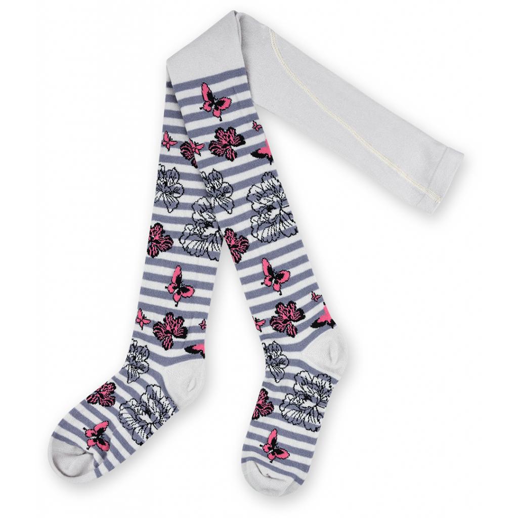 

Колготки BNM в полоску с цветами и бабочками серые (M0C0301-0980-5G-gray)