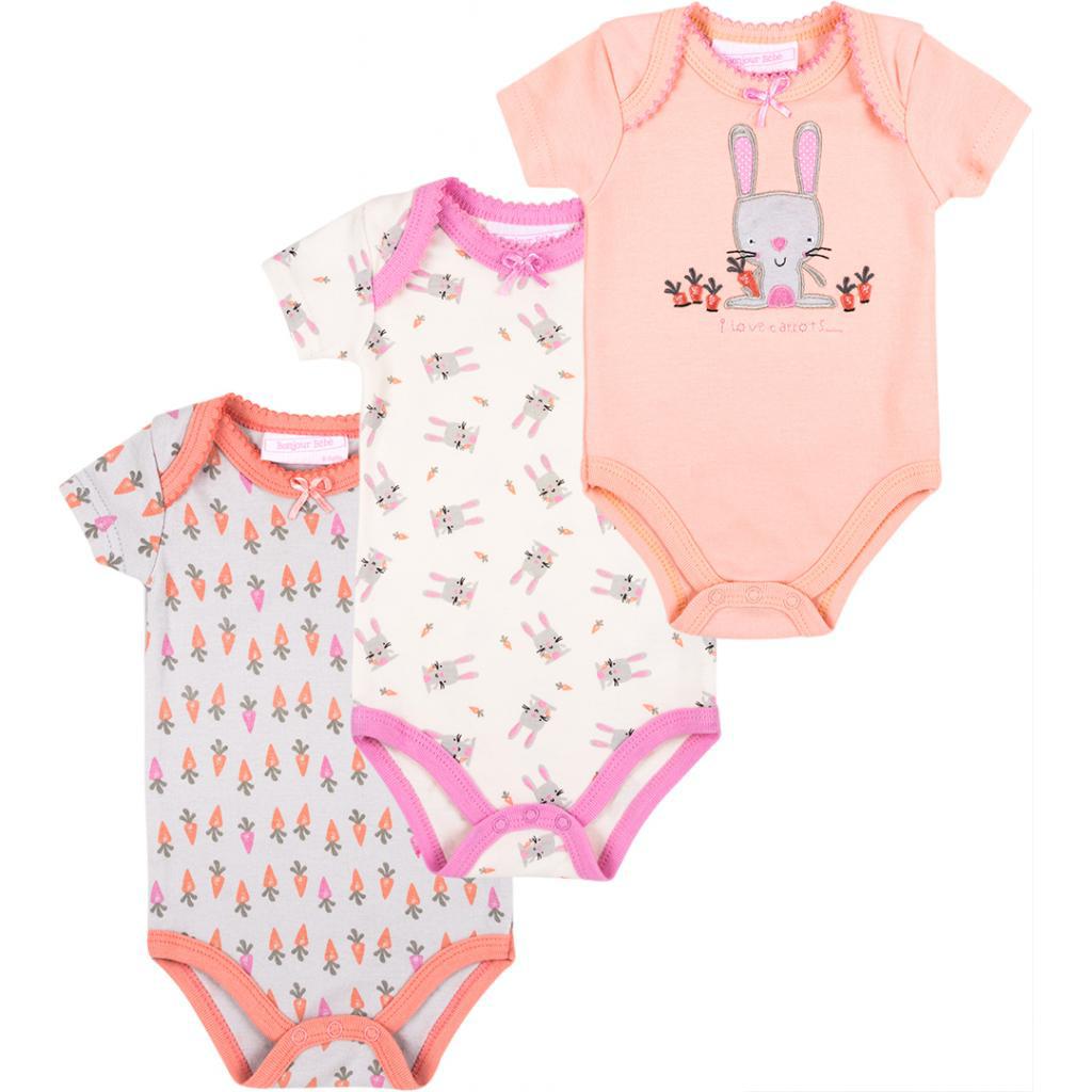 

Боди Luvena Fortuna 3 шт с короткими рукавами для девочек (G8329.0-3)