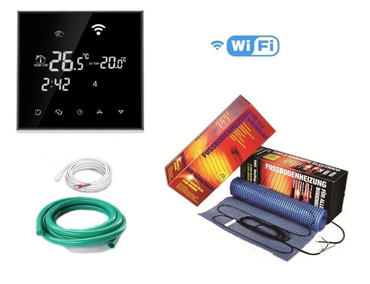 

Теплый пол Arnold Rak нагревательный двухжильный мат FH-ЕС 180 360Вт 2 м² с программируемым сенсорным терморегулятором WI-FI Black в комплекте (VIT900148711)