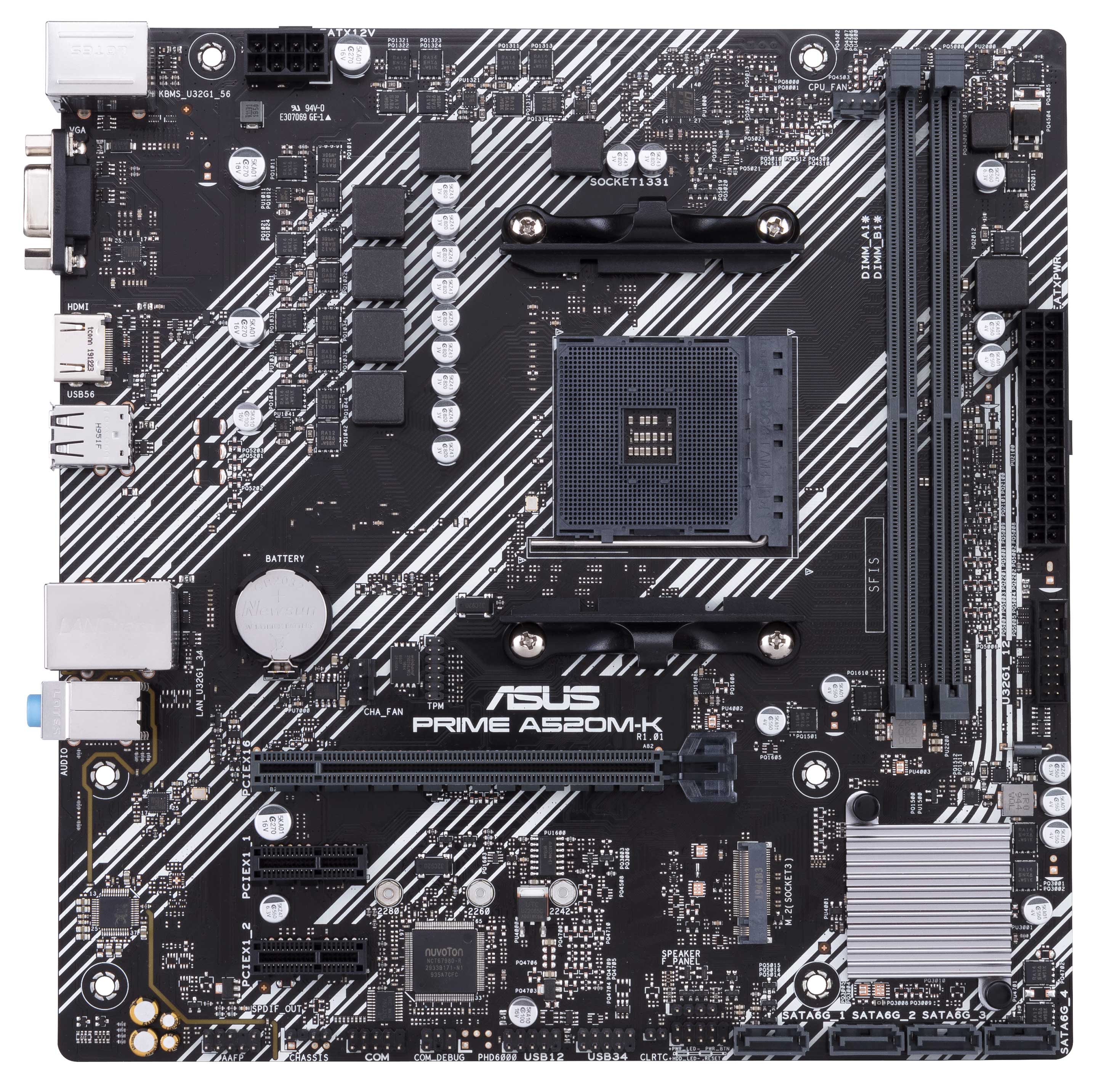 

Материнская плата Asus Prime A520M-K (sAM4, AMD A520, PCI-Ex16)