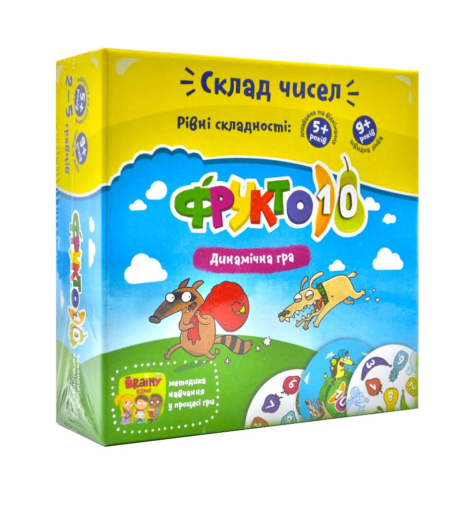 

Фрукто 10. Настільна гра в коробці (11х11) УКР002