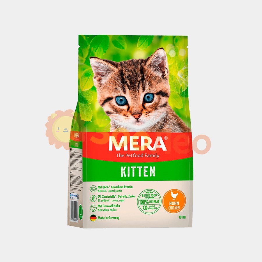 Сухой корм для котят MERA Cats Kitten Chicken (Huhn), с курицей, 400 г ...
