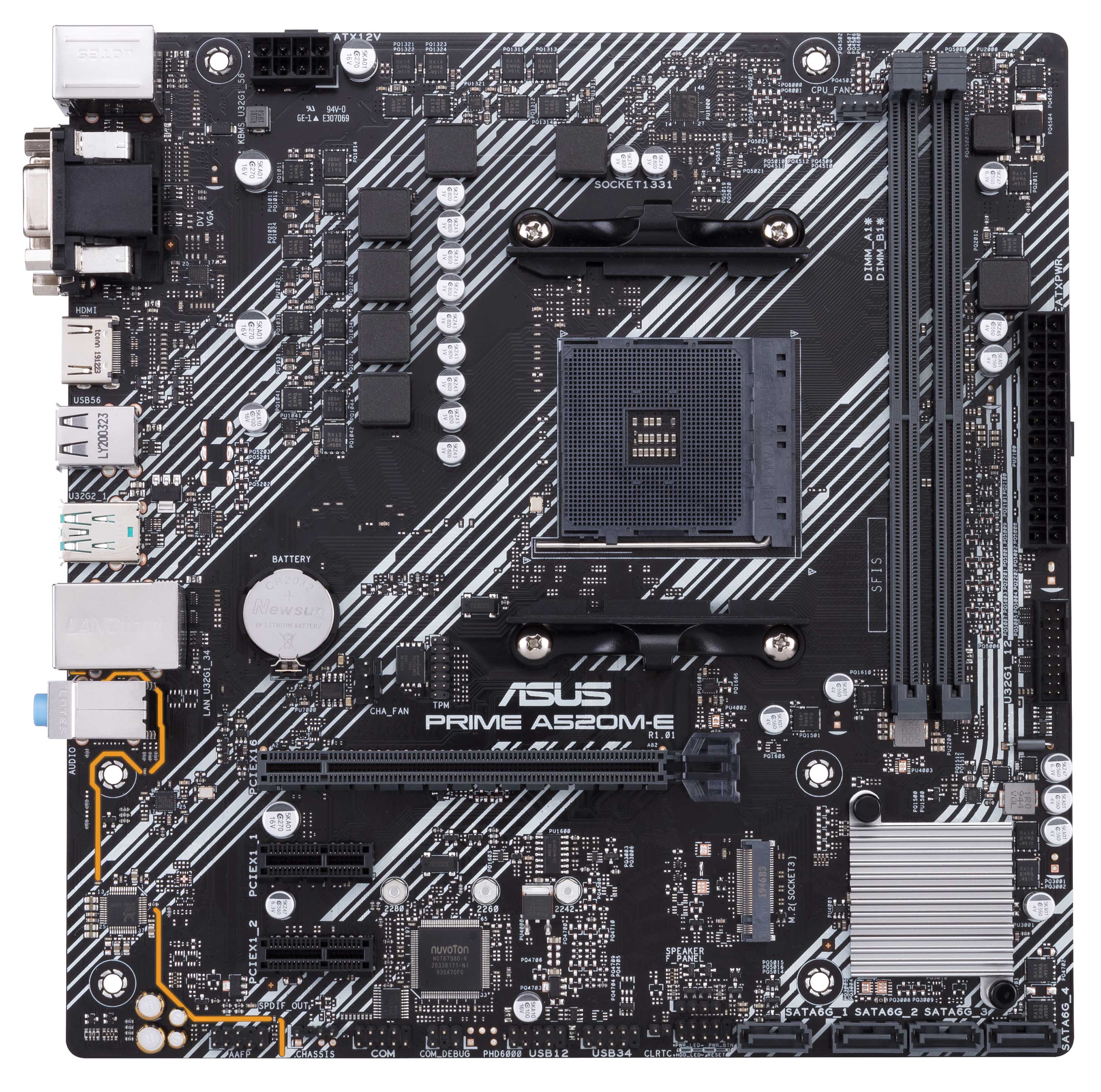 

Материнская плата Asus Prime A520M-E (sAM4, AMD A520, PCI-Ex16)