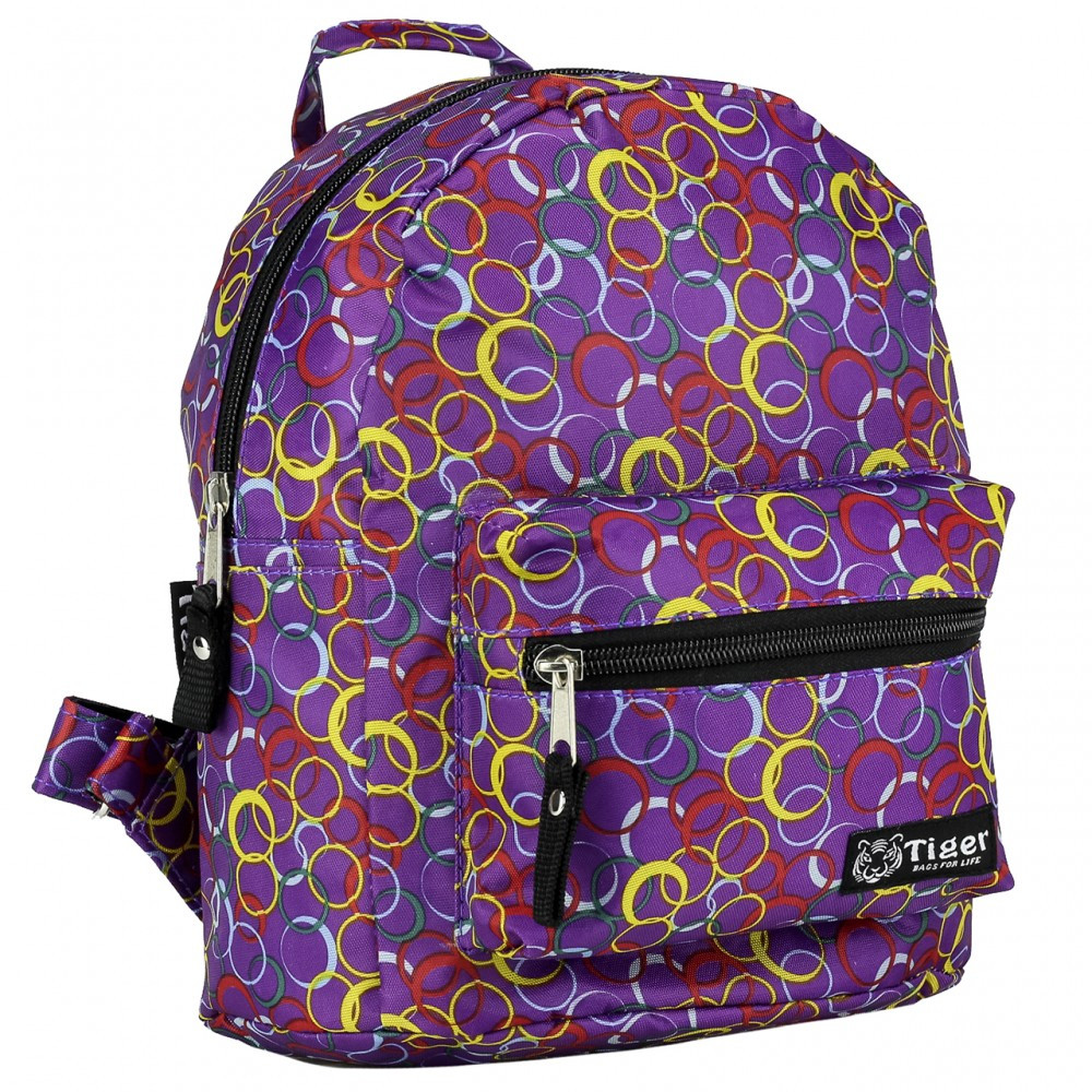 

Маленький рюкзак на 6,8 л Tiger Mini Print Кружочки Фиолетовые