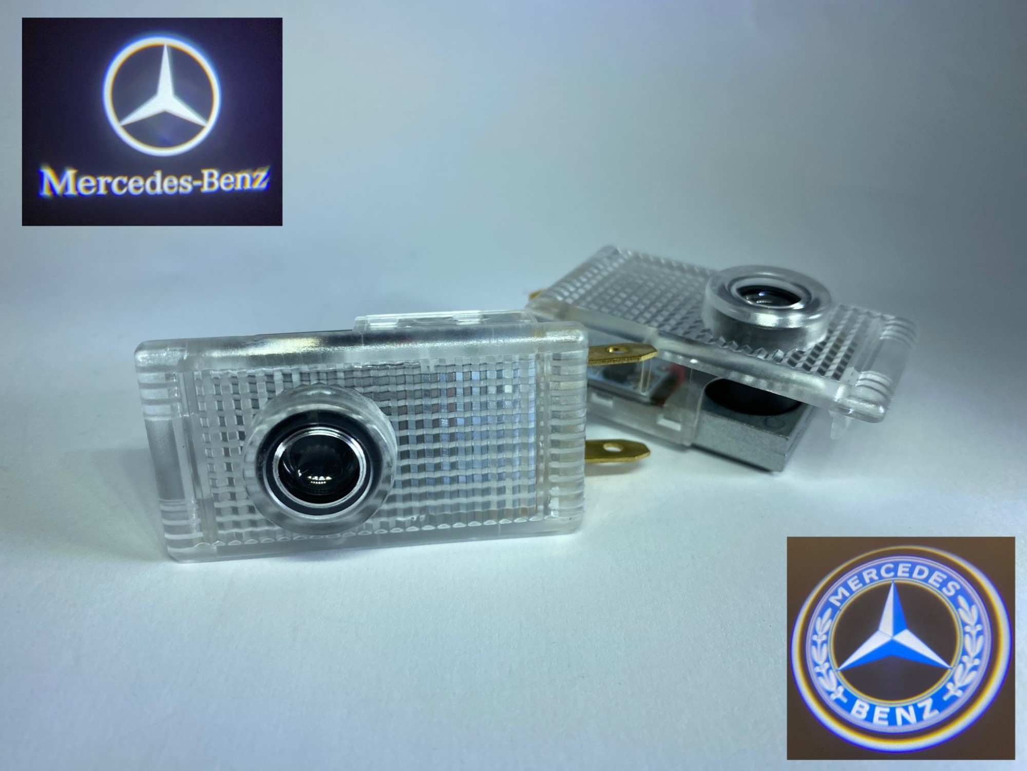 Логотип подсветка двери Lazer door logo light Mercedes-Bens W210 ...