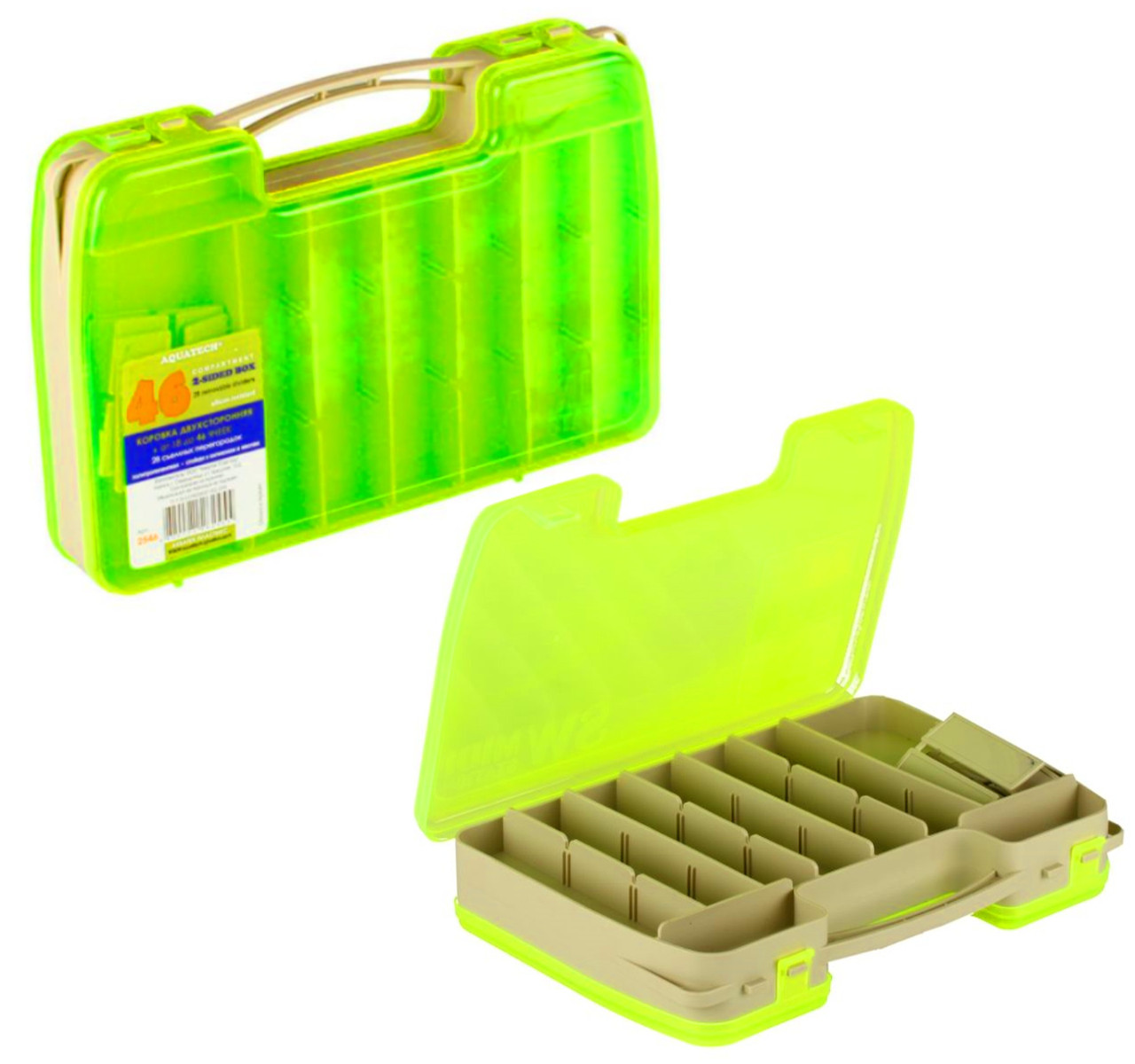 

Коробка рыболовная двухсторонняя Aquatech 2546, прозрачная крышка