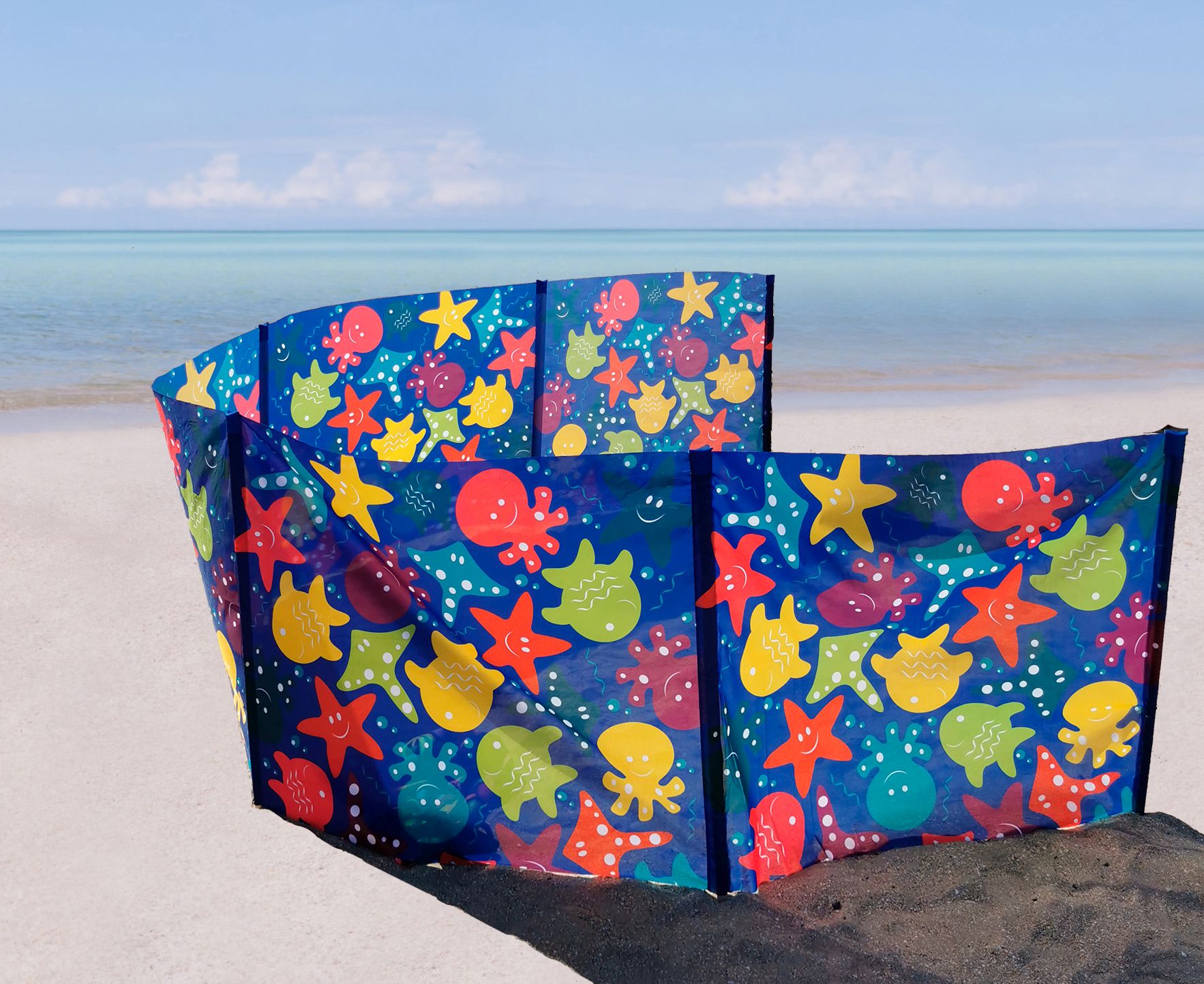 

Параван Emmer Осьминожки защитная пляжная ширма, 6 м